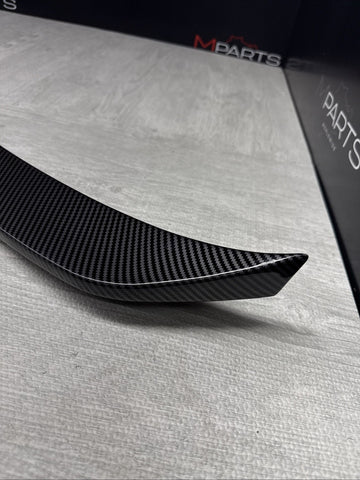 BMW 18-23 F90 M5 REAR TRUNK LIP SPOILER CARBON STYLE PRINT