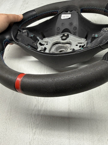 BMW 08-13 E90 E92 E93 M3 DCT Flatbottom Steering Wheel Rewrapped