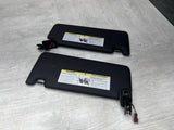 BMW 21-26 G82 M4 Coupe Front Sun Visors Pair Black 8097333 8097334