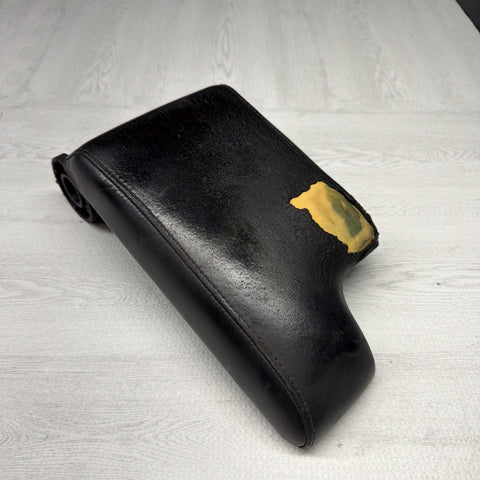 01-06 BMW E46 M3 Center Console Armrest Arm Rest Black Leather *Notes*