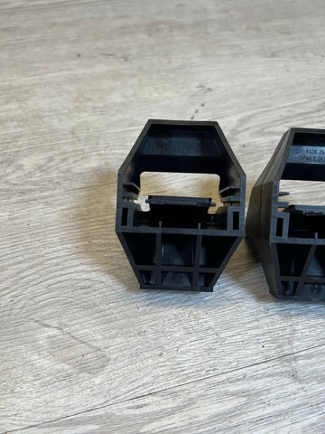 NEW BMW E46 M3 RADIATOR MOUNTS SUPPORT BRACKETS PAIR GENUINE OEM 17.111436264