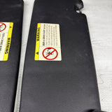 BMW 94-99 E36 M3 Black Sun Visors Sunvisors Pair OEM