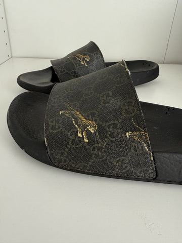 Gucci Mens Pursuit Gg Supreme Tiger Slides Size 11 US Mens