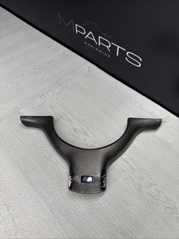OEM 01-06 BMW E46 M3 Lower Steering Wheel Trim Cover Plate Titan Shadow Grey