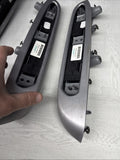 01-06 BMW E46 M3 Coupe Brushed Aluminum/Grey Door Trims Armrests Front & Rear