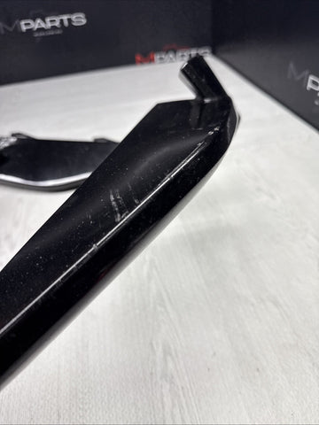 OEM BMW 21-26 G80 G82 G83 M3 M4 Front Bumper Splitters Gloss Black *Rock Chips