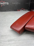 08-13 BMW E92 E90 E93 M3 Armrest Fox Red Leather OEM