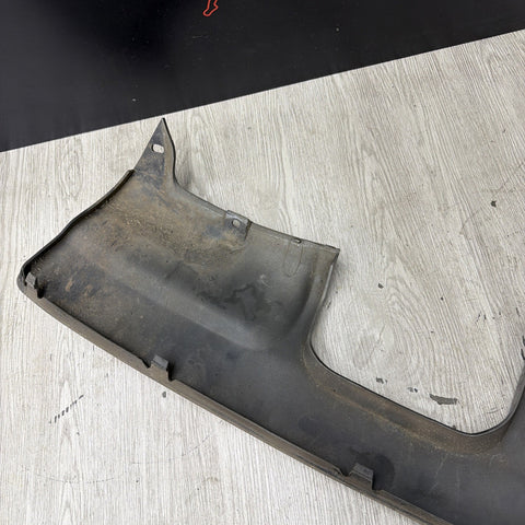 01-06 BMW E46 M3 Rear Bumper Lower Lip Diffuser Trim Panel OEM Jet Black *Crack*