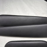 01-06 BMW E46 M3 Convertible Door Upper Arm Rest Armrest Pads Black
