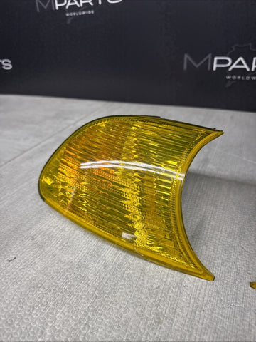 02-06 BMW E46 325 328 M3 Corner Lights Lamps Yellow Film 6919651 6919652