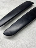 BMW E46 325 330 M3 Front Door Upper Armrest Pads Nappa Black
