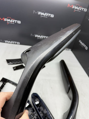 01-06 BMW E46 M3 Coupe Interior Armrests Trim Set Piano Black