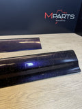 01-06 BMW E46 M3 Rocker Panel Side Skirts OEM Carbon Black Wrapped Purple