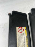 96-99 BMW E36 M3 CONVERTIBLE SET FRONT SUN VISORS BLACK OEM