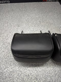 2001-2006 BMW E46 M3 Convertible Black Rear Headrests Head Rests Pair *Tab*