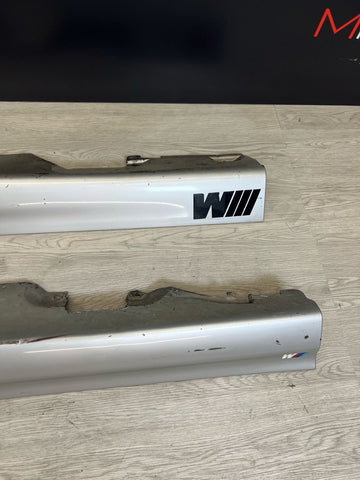 01-06 BMW E46 M3 Rocker Panel Side Skirts OEM Titanium Silver