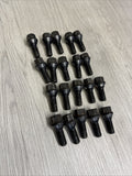 BMW E30 E36 E46 E39 E60 E63 E64 E90 E92 E93 Rim Lug Bolts Black Stock Set of 20