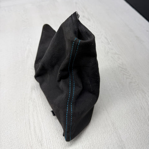 2015-2020 BMW M2 F87 Emergency Brake Boot Handle Cover Blue Stitch OEM 7854341