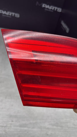 2011–2013 BMW 3 Series E92 Left Inner Trunk Lid Tail Light OEM 7252779