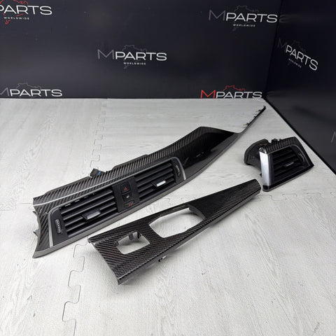 15-20 BMW F83 M4 Carbon Fiber Interior Dash Dashboard Trim Set OEM
