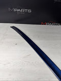 2001-2006 BMW E46 M3 Factory Rear Trunk Spoiler Lip 2695445 Topaz Blue OEM