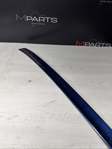 2001-2006 BMW E46 M3 Factory Rear Trunk Spoiler Lip 2695445 Topaz Blue OEM