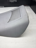 00-06 BMW E46 325 M3 COUPE FRONT SEAT BACK REST STORAGE PANEL OEM DOVE GREY