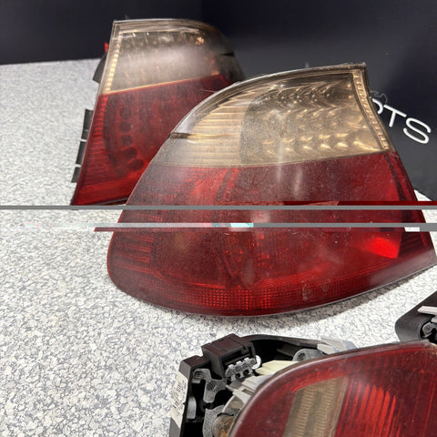 BMW E46 M3 01-06 Convertible LED Tail Lights Red Tinted Trunk Outers Inners