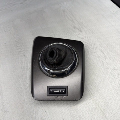 01-06 BMW E46 M3 Center Dome SMG Shift Plate Titan Shadow Grey