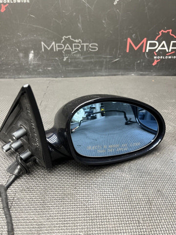 01-06 BMW E46 M3 Right Left Side View Mirrors Pair Carbon Black