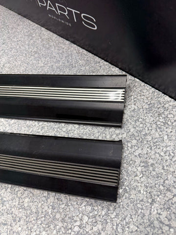 94–99 BMW E36 M3 2 Coupe Door Sill Trim Left & Right Pair Black OEM