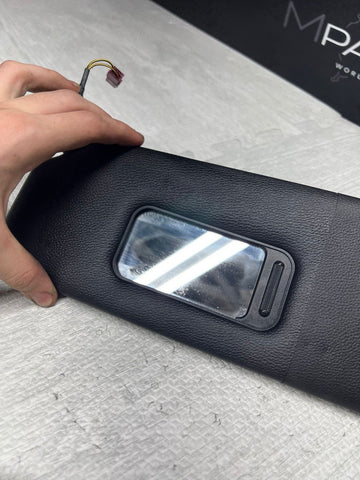 07-13 OEM BMW E88 E93 128 328 335 M3 Convertible Sun Visor Visors Black Pair