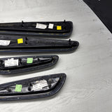 01-06 BMW E46 M3 Convertible Door Upper Arm Rest Armrest Pads Black *Notes*