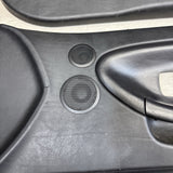 92-98 BMW E36 Sedan Front Interior Door Panel Card Pair Black Nappa OEM *Notes*