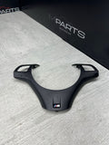 08-13 BMW E90 E92 E93 M3 Lower Steering Wheel Trim Cover Plate Black