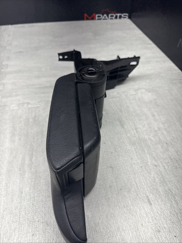 01-06 BMW E46 M3 Center Console Armrest Arm Rest Black Leather Excellent Shape