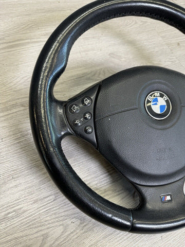 1999-2002 BMW Z3M SPORT STEERING WHEEL BLACK LEATHER OEM