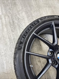 OEM BMW 15-20 F80 F82 F83 M3 M4 CS Wheel Rim 19x9 Front Orbit Grey + Michelin 4S