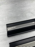 OEM BMW E36 M3 Sedan Front & Rear Left Right Door Sill Trim Cover Set Black