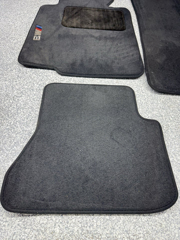 Genuine 01-06 BMW E46 M3 Convertible Carpets Floor Mats Black Front & Rear