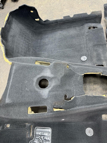 01-06 BMW E46 M3 Convertible Front & Rear Black Floor Carpets Interior OEM