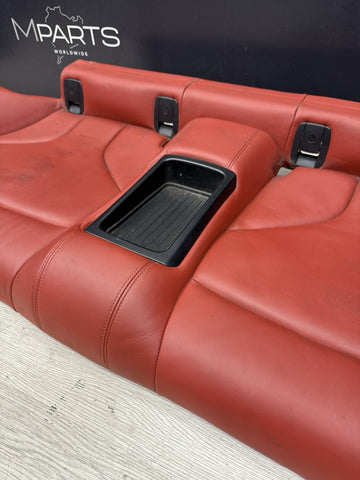 BMW F82 M4 Coupe 15-20 Rear Back Seats Cushion Sakhir Orange Leather Bench