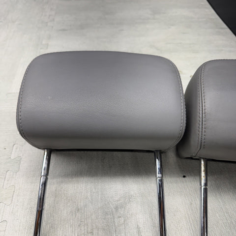 2001-2006 BMW E46 M3 Convertible Grey Rear Headrests Head Rests Pair OEM