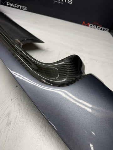 01-06 BMW E46 M3 CSL Style Rear Bumper Diffuser Carbon Fiber / Steel Grey