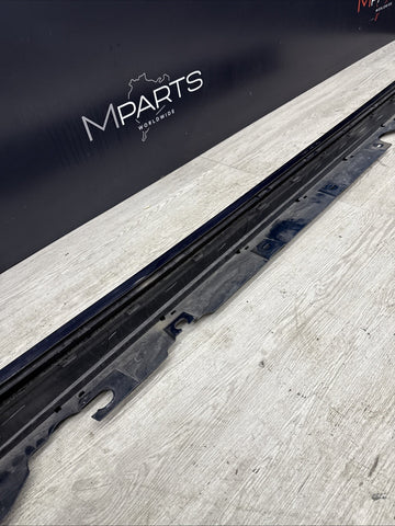 BMW 21-26 G80 M3 Front Left Lower Side Skirt Rocker Panel Tanzanite Blue