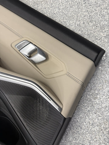 21-26 BMW G20 340 M340 Rear Left Driver Door Card Panel Cover Trim Beige