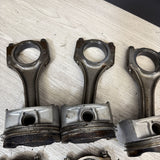 1996-2000 BMW S52 Engine Piston and Connecting Rod Set of 6 E36 M3 Z3M OEM