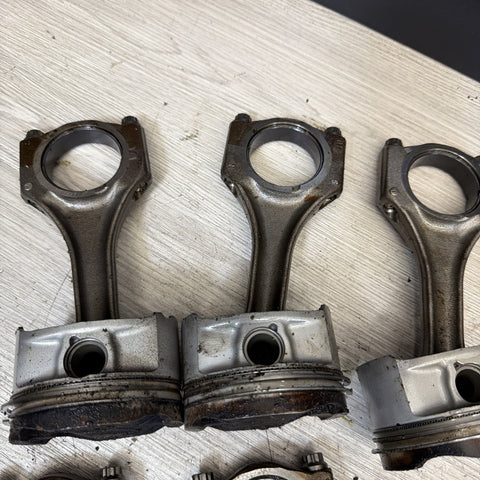 1996-2000 BMW S52 Engine Piston and Connecting Rod Set of 6 E36 M3 Z3M OEM