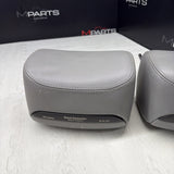 2001-2006 BMW E46 M3 Convertible Grey Rear Headrests Head Rests Pair OEM