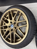 18x8 18x9 CSL STYLE 5x120 BMW E46 M3 Gold 18” Wheels Rims Set (4)
